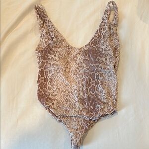 Mai mauve pink tones snakeskin print swimsuit
